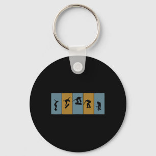 Traditional Education System Skater Key Ring