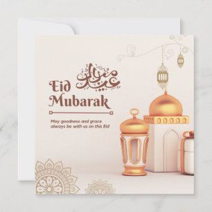 traditional eid blessings card