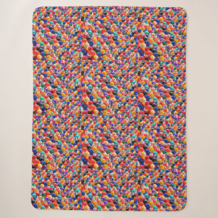Traditional Eightball Colours Large Sherpa Blanket