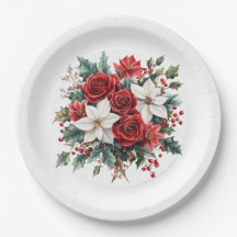 Traditional Elegant Christmas Poinsettia 