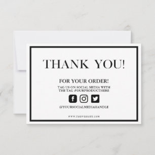 Traditional Elegant Thank you Custom Media Insert
