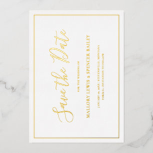 Traditional Elegant Wedding Save The Date