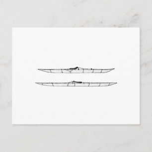 Traditional Eskimo Kayaks Logo (untitled) Postcard