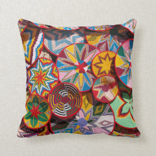 Traditional Ethiopian Baskets Cushion