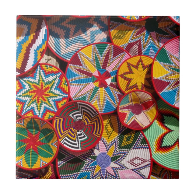 Traditional Ethiopian Baskets Tile (Front)