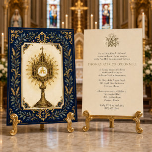 Traditional Eucharistic Monstrance Communion Invitation