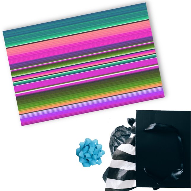 Traditional Fiesta Mexican Blanket Serape Pink Tissue Paper (Creator Uploaded)