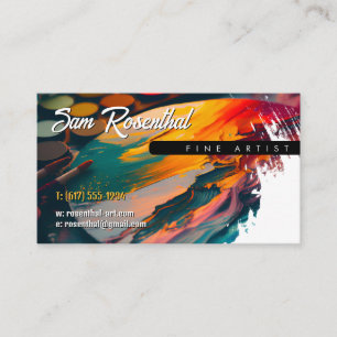 Traditional Fine Artist   Painter Business Card