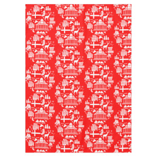 Traditional Finnish Christmas Decor Tablecloth