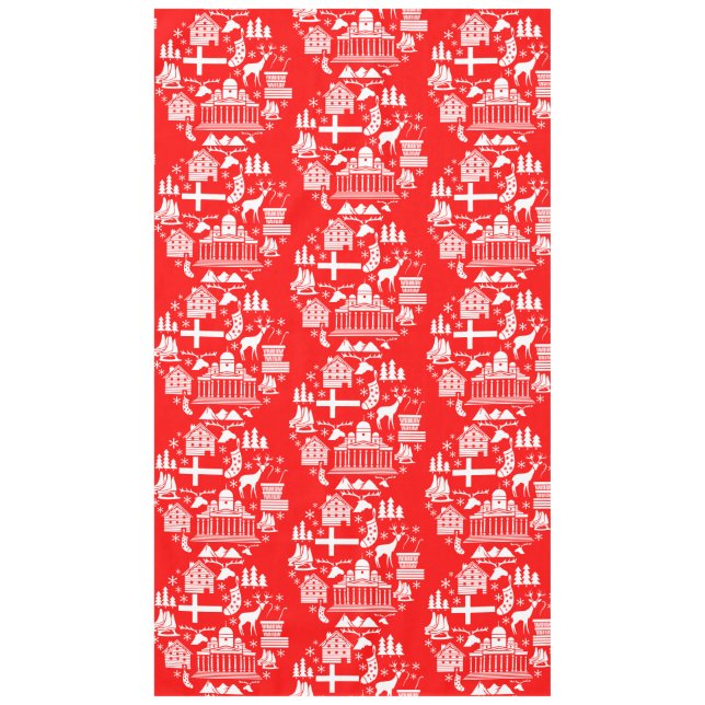 Traditional Finnish Christmas Decor Tablecloth (Front)