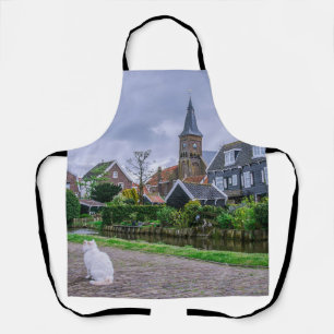 Traditional fishing village Marken in Netherlands Apron