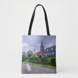 Traditional fishing village Marken in Netherlands Tote Bag