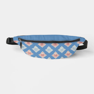 Traditional Floral Block Print Pattern Bum Bags
