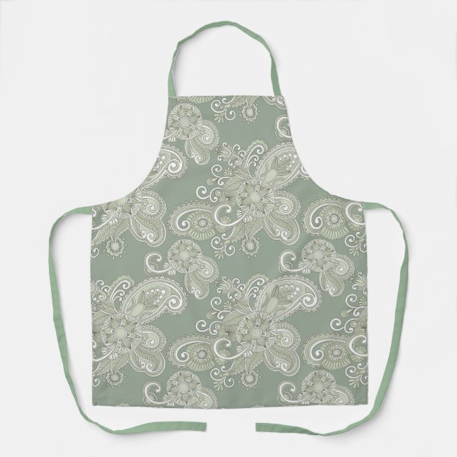 Traditional Floral/Paisley Apron (Front)