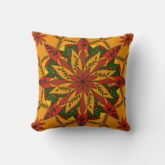 Traditional Floral Pillow Cover