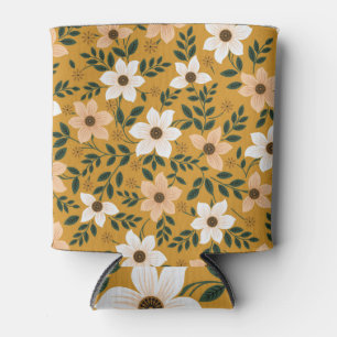 Traditional Flowers: Muster Seamless Pattern Can Cooler