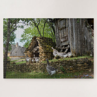 Traditional foie gras goose farm jigsaw puzzle