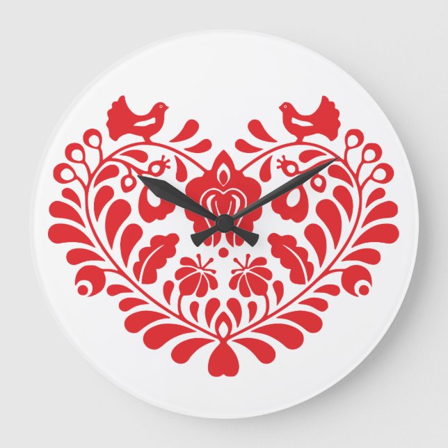 Traditional folk ornament Clock (Front)