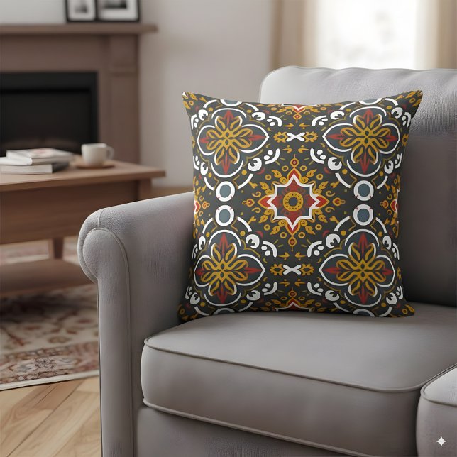 Traditional folklore motif cushion (Creator Uploaded)