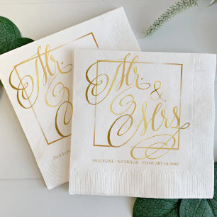 Traditional Formal Elegant Wedding Napkin