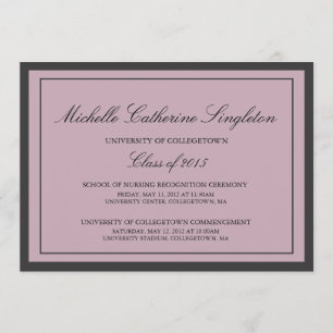 Traditional Formal University Graduation Events Announcement