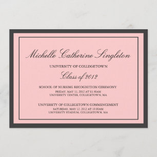 Traditional Formal University Graduation Events Announcement