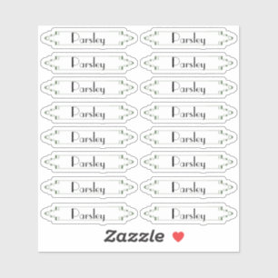 Traditional French Garden herb labels