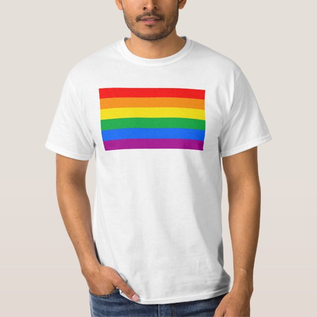 Traditional Gay Pride Flag T-Shirt (Front)
