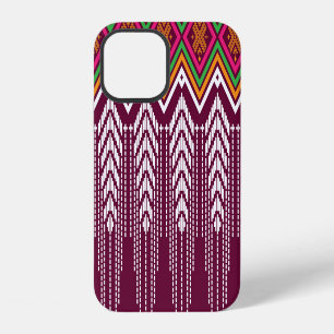 Traditional Geometric Ethnic Pattern iPhone 12 Case