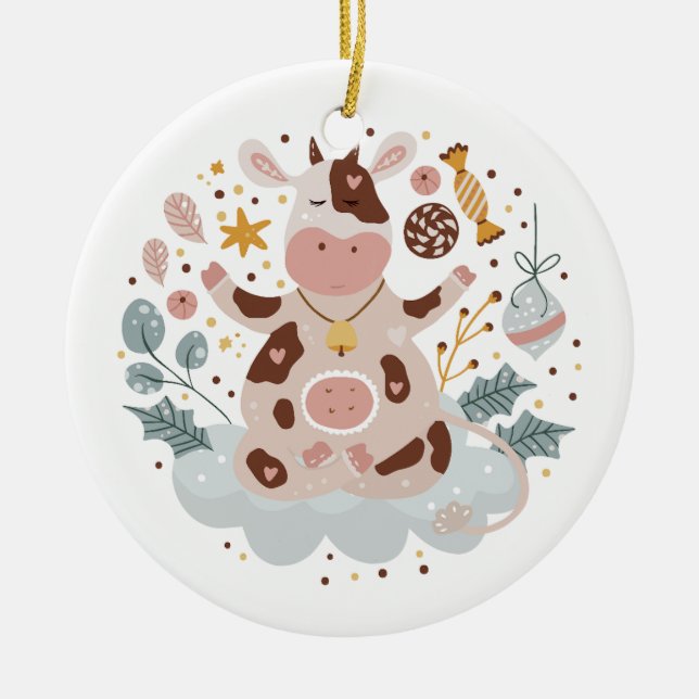 Traditional Glass Bauble Ornament (Front)