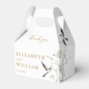 Traditional Gold Chinoiserie Wedding Thank You Favour Box
