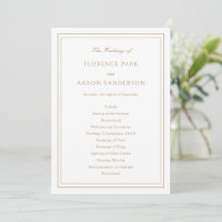 Traditional Gold Timeless Wedding