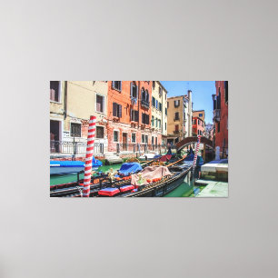 Traditional gondola in Venice Canvas Print