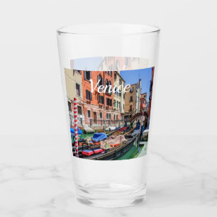 Traditional gondola in Venice Glass