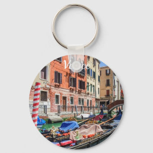Traditional gondola in Venice Key Ring