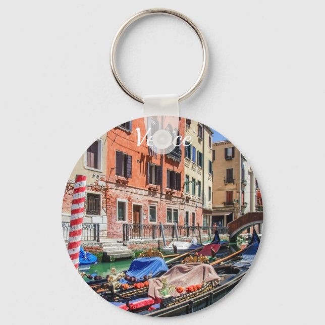 Traditional gondola in Venice Key Ring (Front)