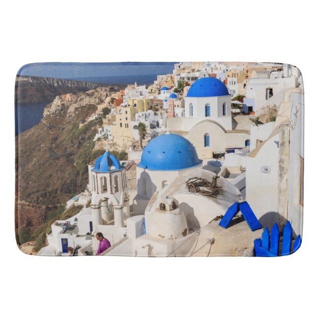 Traditional Greek Houses Bath Mat (Front)