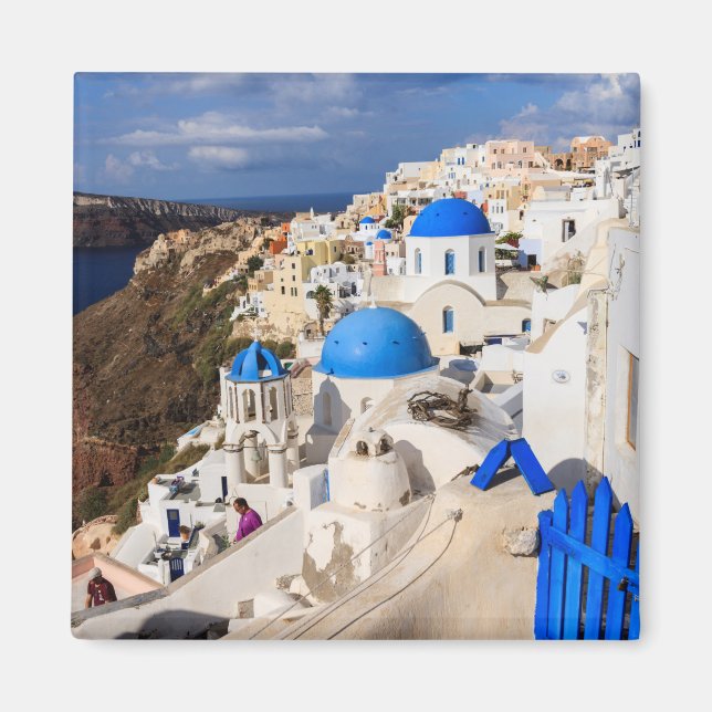 Traditional Greek Houses Magnet (Front)