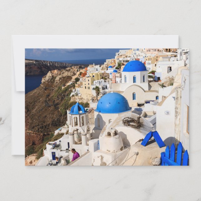 Traditional Greek Houses Thank You Card (Front)