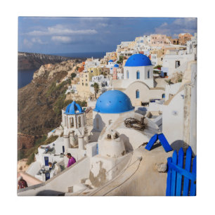 Traditional Greek Houses Tile