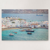 Traditional Greek Village Mykonos Island Greece