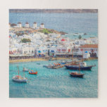 Traditional Greek Village Mykonos Island Greece Jigsaw Puzzle<br><div class="desc">This stunning jigsaw puzzle features traditional Greek island of Mykonos in Greece #mykonos #mykonosisland #greece #greek #island #adventure #europe #european #mediterranean #travel #landscape #scenic #vacation #outdoors #jigsaw #puzzle #jigsawpuzzle #gifts #fun #stockingstuffers #games</div>