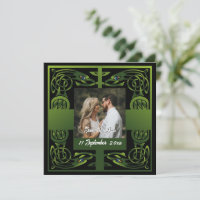 Traditional Green Irish Celtic Design   
