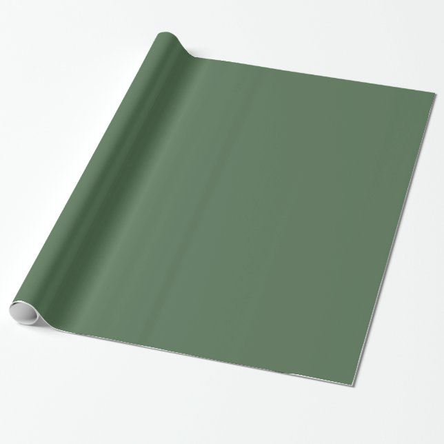 Traditional -Green Wrapping Paper (Unrolled)