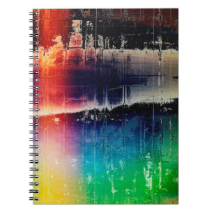 Traditional grunge background, scratched texture w notebook