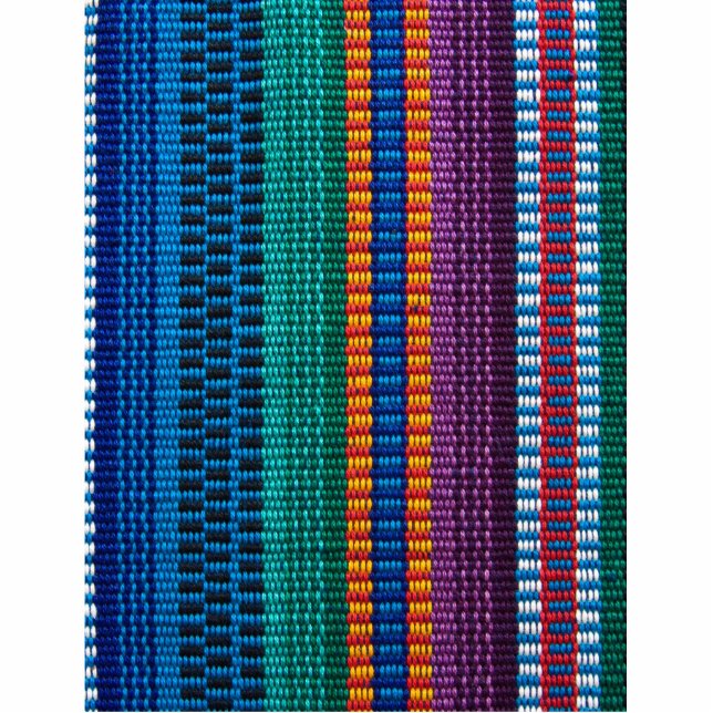 Traditional Guatemala fabric weave Photo Sculpture Key Ring (Front)