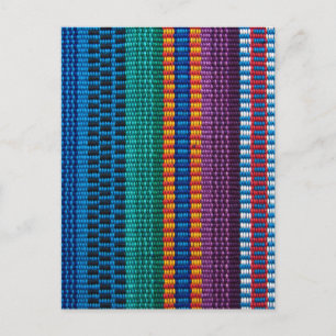 Traditional Guatemala fabric weave Postcard
