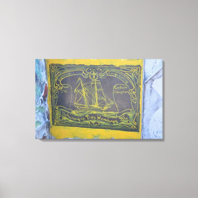 Traditional Harbour Art Canvas Print (Front)