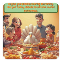 Traditional Holiday Sillies Thanksgiving Sticker