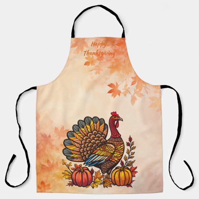 Traditional Holiday Thanksgiving Apron (Front)